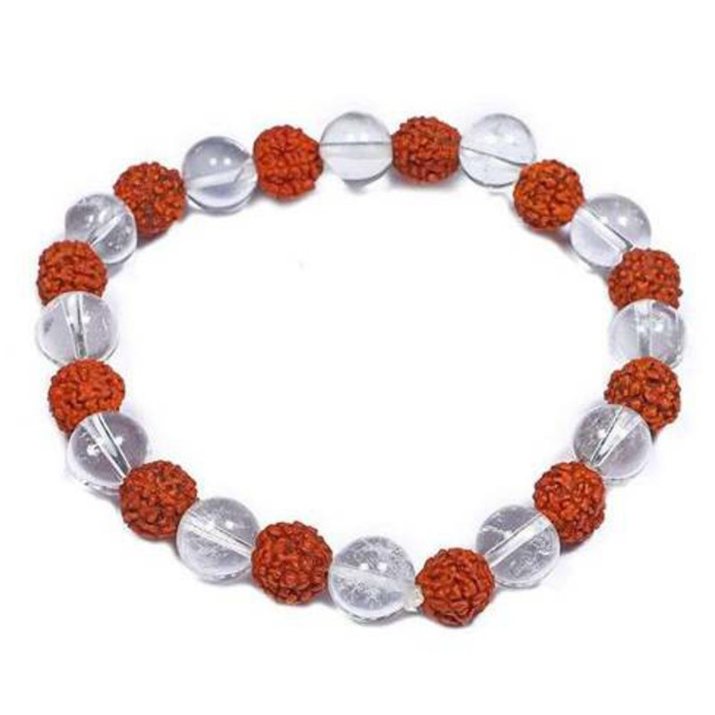 Rudraksha Crystal Bracelet for Spiritual Protection