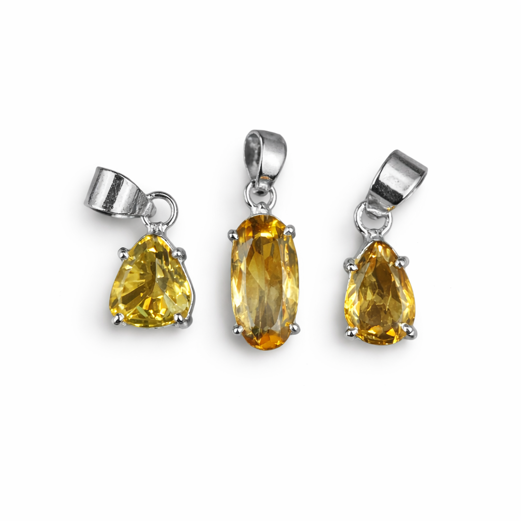Yellow Citrine Pendant