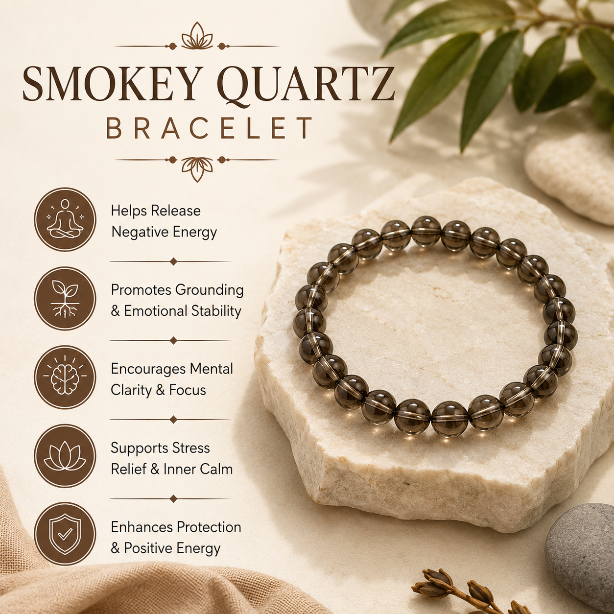 Smokey Quartz Bracelet