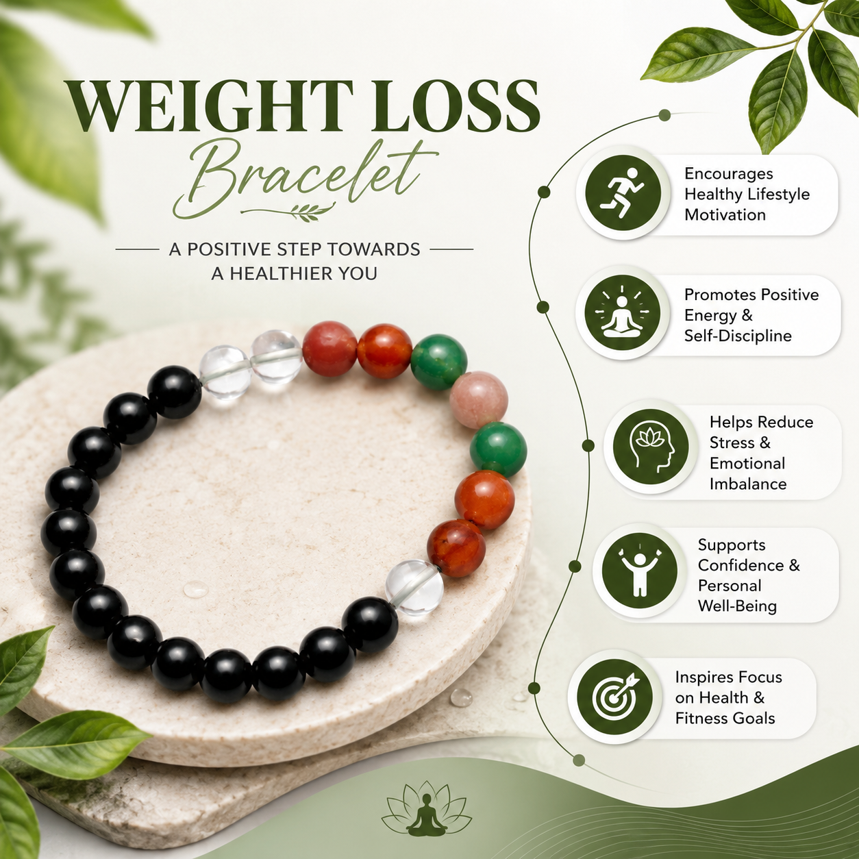 Weight Loss Crystal Bracelet for Woman & Men