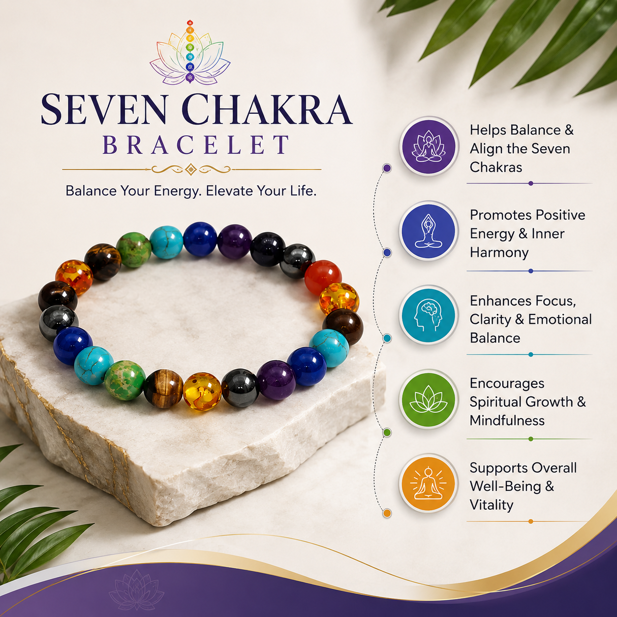 Seven Chakra Bracelet