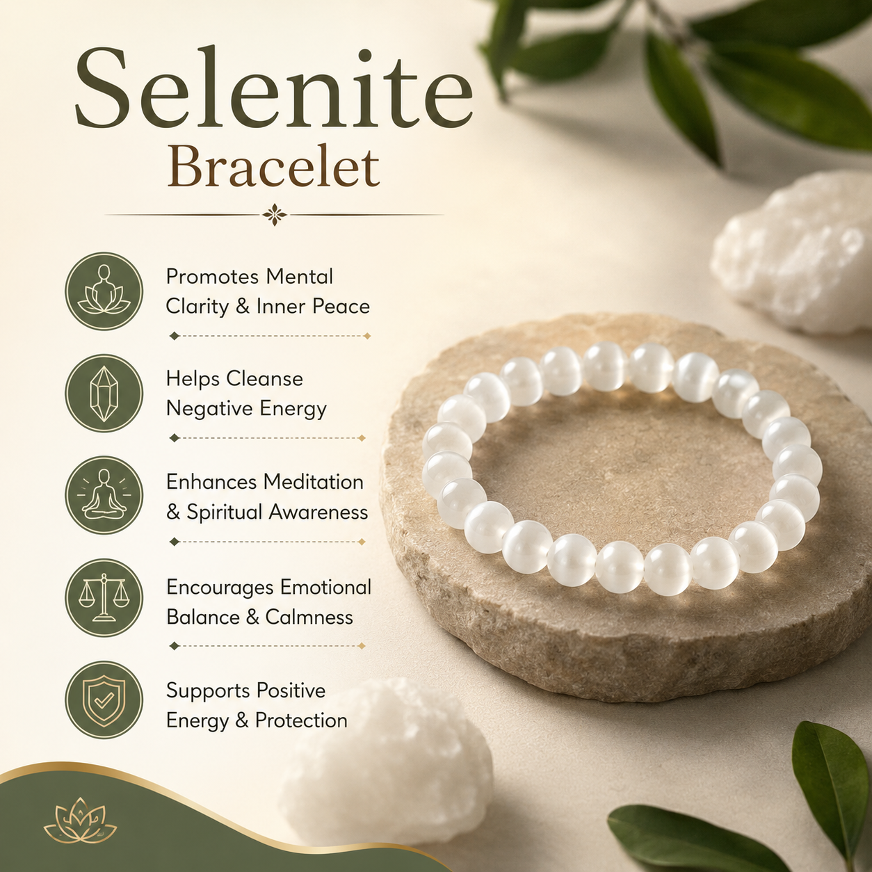 Selenite Bracelet