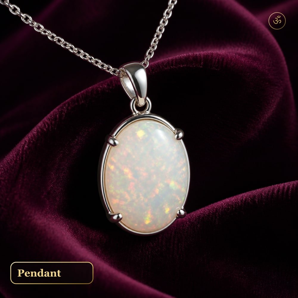 Opal Pendant In Silver